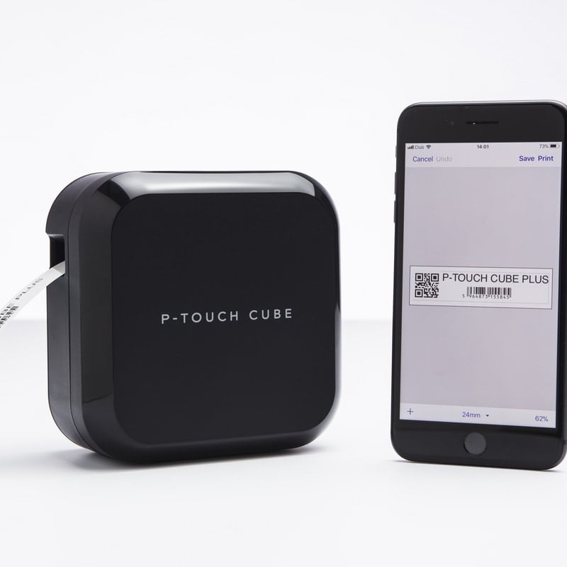 BROTHER P-TOUCH CUBE BLUETOOTH LABEL PRINTER BLACK