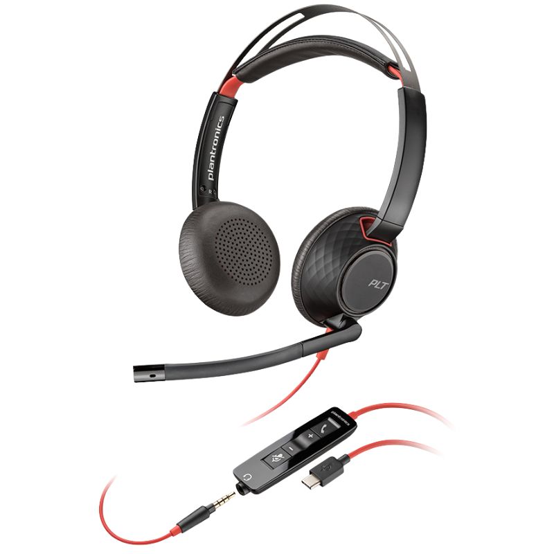 Plantronics-Blackwire-C5220-Stereo-Corded-Headset-3.5mm-USB-C